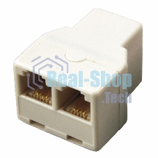 Телефонный двойник Rexant RJ-14(6P4C) (гнездо - 2 гнезда)