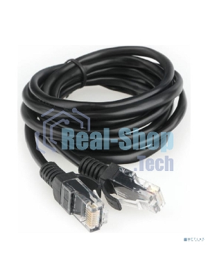 Патч-корд CCA light UTP Гарнизон PC-UTP-5e-2-BK cat.5e, 2м, литой, многожильный черный