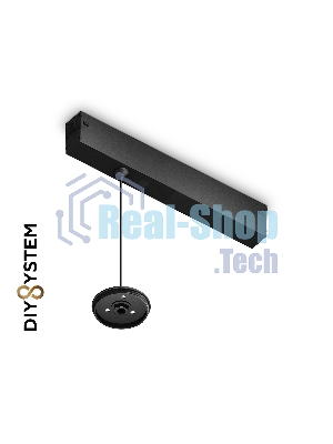 A2652 BK черный крепеж трековый подвесной для корпуса DIY D60mm 240*42*25 H1500