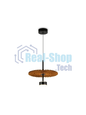 Светильник Ambrella light LH72607 BK/CF черный/кофе 6W 3000K D300*260-1770