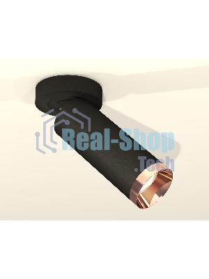 Светильник Ambrella Light XM6343205 SBK/PPG черный песок/золото розовое полированное MR16 GU5.3 (A2229, C6343, N6135)