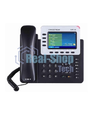 Телефон Grandstream GXP-2140, VoIP 2 Порта Ethernet 10/100/1000, 4 SIP линий, цветной TFT дисплей 480x272, HD Audio