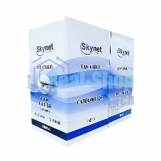 Кабель SkyNet Light UTP indoor 2x2x0,46, медный, FLUKE TEST, кат.5e, однож., 305 м, box, серый