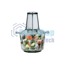 Измельчитель Centek CT-1395 Сталь 600Вт 2 скорости, стеклянная чаша 2,0л, разборные ножи, 4 лезвия