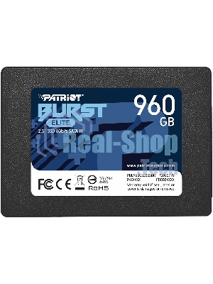 Накопитель SSD Patriot Burst Elite, 960Gb, SATA, 2.5