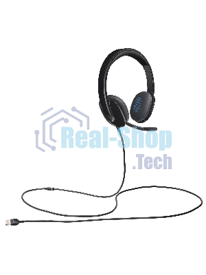 Гарнитура Logitech USB Headset H540 чёрный, проводная, USB