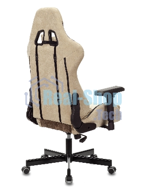 Кресло игровое Бюрократ VIKING 7 KNIGHT BR FABRIC коричневый текстиль/эко.кожа крестовина металл/пластик
