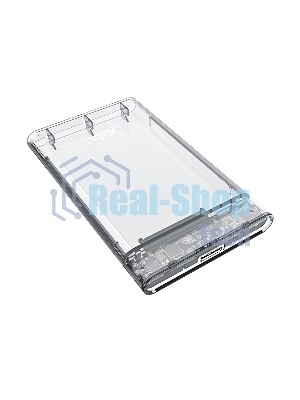 Внешний бокс 2.5 SATA Netac WH11 USB 3.0 NT07WH11-30CC слайд прозрачный корпус