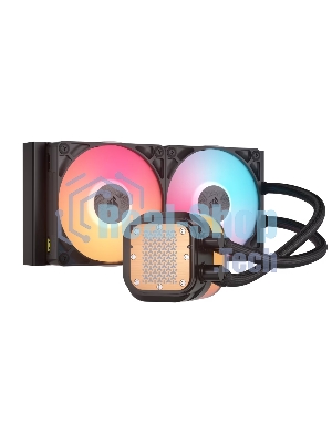 Система жидкостного охлаждения Corsair iCUE LINK TITAN 240 RX LCD (240мм, черный, RGb/ Fans: 2x120мм, 73.5CFM, 36dBA, 2100RPM/ S: 1851, 1700, AM5, AM4)