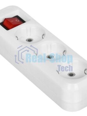Удлинитель бытовой Smartbuy (SBE-16-3-10m-ZS) 3 роз х 10,0 м - белый