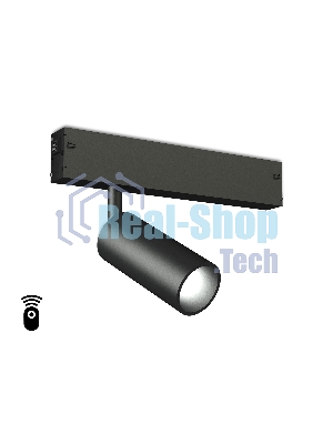 Управляемый светодиодный светильник для шинопровода Magnetic Ambrella light GL1202 BK черный IP20 7W 3000K-6400K 220V 36° D35*80 (Без ПДУ)
