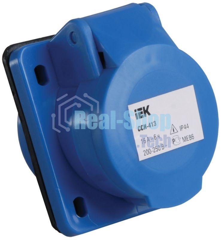 Розетка СП 16А 220В 2P+E ССИ-413 IP44 IEK PSR41-016-3