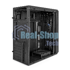 Компьютерный корпус Miditower ExeGate EX287372RUS XP-332UC-XP350 (ATX, XP350 с вент. 12см, 2*USB 3.0+1*TypeC, аудио, черный)