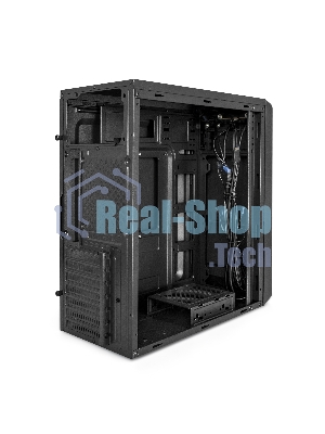 Компьютерный корпус Miditower ExeGate EX287372RUS XP-332UC-XP350 (ATX, XP350 с вент. 12см, 2*USB 3.0+1*TypeC, аудио, черный)