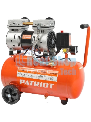 Компрессор поршневой безмасляный Patriot WO 24-260S, 260 л/мин, 8 бар, 1500 Вт, 24 л, быстросъемный 1/4