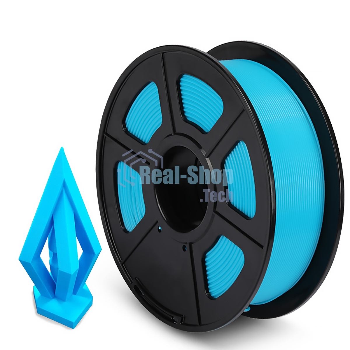 Филамент NVPrint PLA Cyan для 3D печати диаметр 1.75мм длина 330 метров масса 1 кг