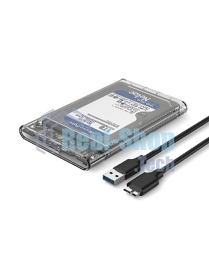 Внешний бокс 2.5 SATA Netac WH11 USB 3.0 NT07WH11-30CC слайд прозрачный корпус