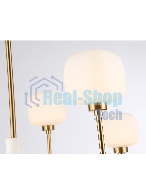 Люстра Ambrella light LH53015/6 BS/FR латунь/белый матовый G9*6 max 40W D690*680