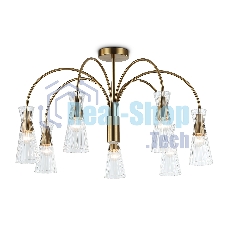 Люстра Ambrella light LH55703/7 BS/CL латунь/прозрачный E14*7 max 40W D745*460