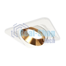 Комплект встраиваемого поворотного светильника Ambrella light XC7658024 SWH/PYG белый песок/золото желтое полированное MR16 GU5.3 (C7658, N7034)