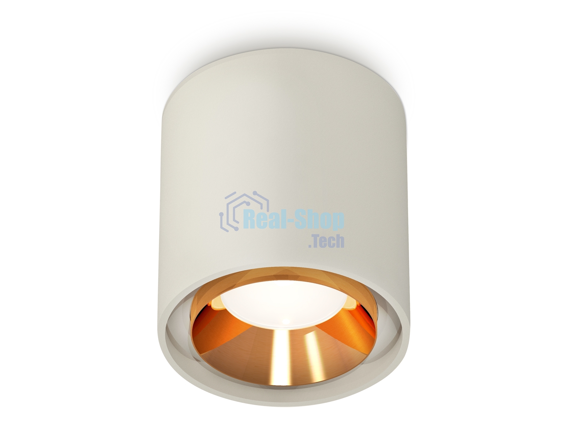 Светильник Ambrella Light XS7724004 SGR/PYG серый песок/золото желтое полированное MR16 GU5.3 (C7724, N7034)
