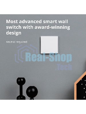 Выключатель умный Aqara Smart wall switch H1 ((with neutral, single rocker) WS-EUK03