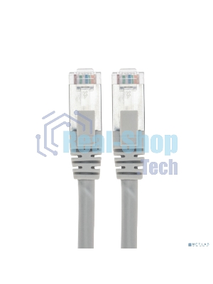 Патч-корд S/FTP Rexant кат.6A (10G), RJ45-RJ45, неэкранированный, 28AWG, LSZH, серый, 10 м