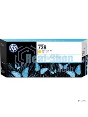 Картридж струйный HP F9K15A (HP 728) для DesignJet T730, T830. Желтый. 300 мл.