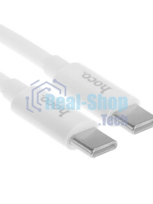 Кабель HOCO (6931474783264) силикон 1м USB 3.0A PD 60W для Type-C Type-C белый 1 м