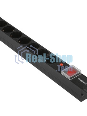 Блок розеток горизонтальный ExeGate ServerPro PDU-19H702 Al-7S-C14-SW-O, 19