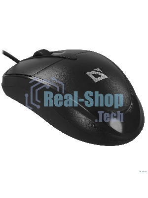 Мышь проводная Defender Trace MB-989 черный, 1000 dpi, USB, кнопки - 3