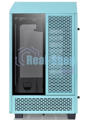 Компьютерный корпус Thermaltake The Tower 100 Turquoise черный без БП miniITX 1x120мм 3x140мм 2xUSB 3.0 audio bott PSU