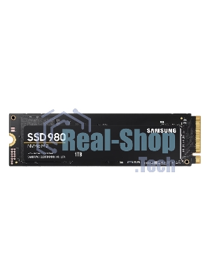 Накопитель SSD Samsung 980, 1000Gb, PCIe 3.0 x4, M.2 2280, NVMe, R/W 3500/3000