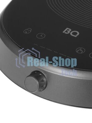 Плита настольная электрическая BQ HP121SS серый, 2.4 кВт, индукция, конфорки - 1, стеклокерамика, сенсор, поворотные переключатели
