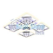 Светильник Ambrella light FA288/4 CH хром 116W 750*750*80 (ПДУ РАДИО 2.4G)
