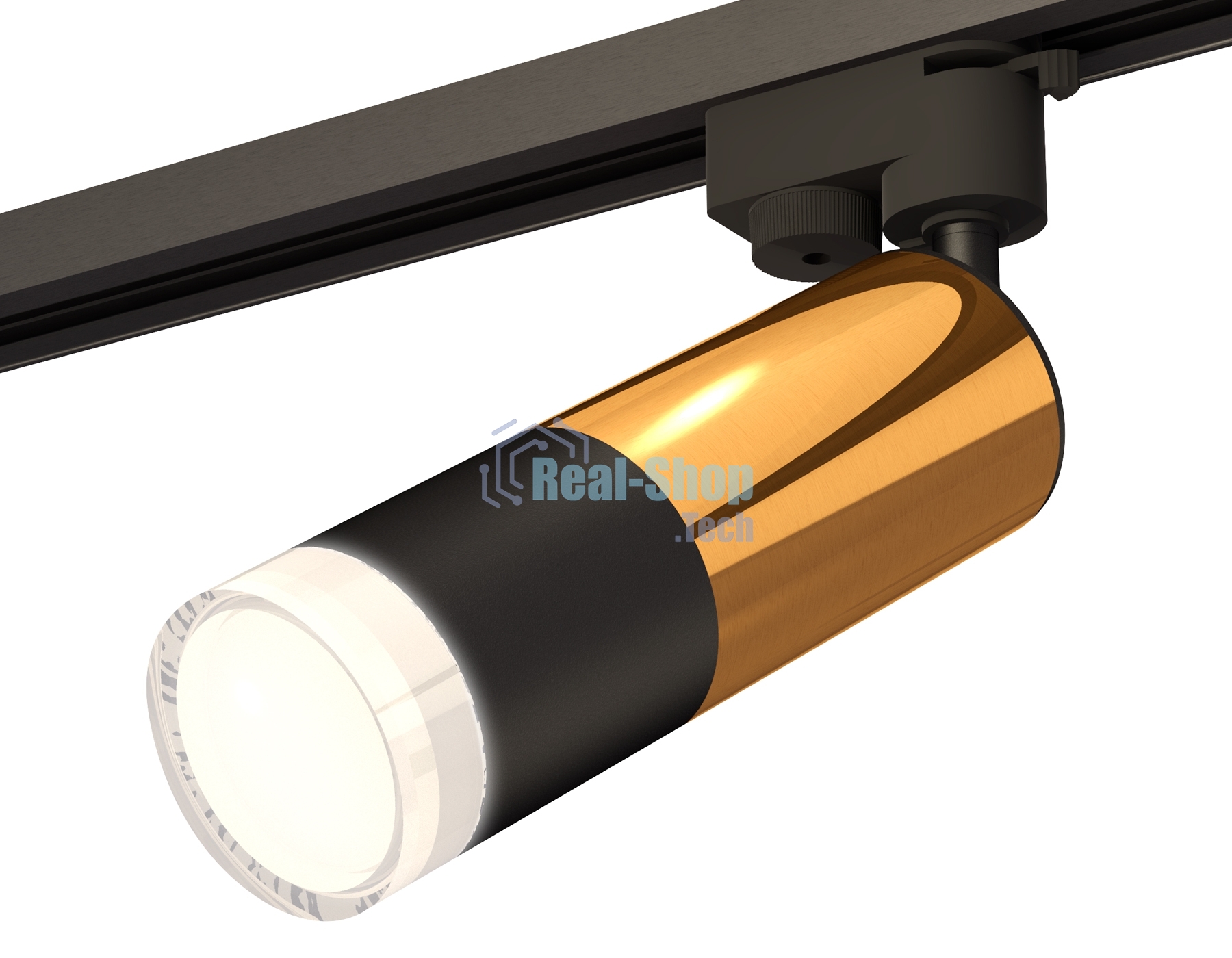 Светильник Ambrella light XT6302072 SBK/PYG/FR черный песок/золото желтое полированное/белый матовый MR16 GU5.3