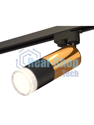 Светильник Ambrella light XT6302072 SBK/PYG/FR черный песок/золото желтое полированное/белый матовый MR16 GU5.3
