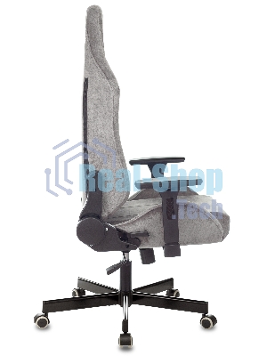 Кресло Бюрократ Knight N1 Fabric серый, ткань, 120 кг, механизм качания