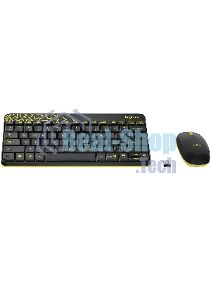 Комплект клавиатура + мышь Logitech Wireless Desktop MK240 Nano черный Retail Combo