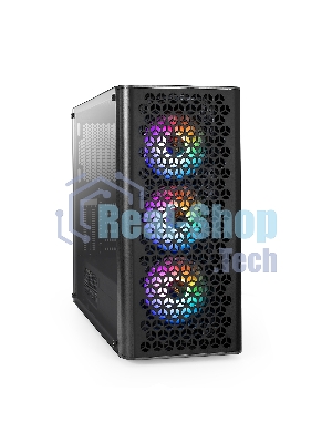 Компьютерный корпус Miditower ExeGate EVO-9202-NPX700 (ATX, БП 700NPX с вент. 12 см, с окном, 1*USB+1*USB 3.0, аудио, 3 вент. 12см с RGb подсветкой)