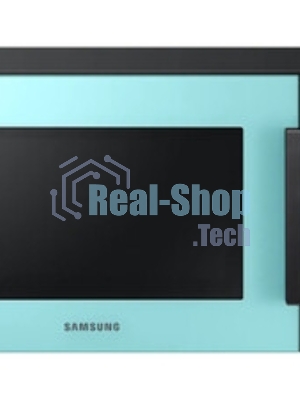 Микроволновая печь Samsung MS23T5018AN/BW голубой, 23 л, 800 Вт, переключатели - сенсор