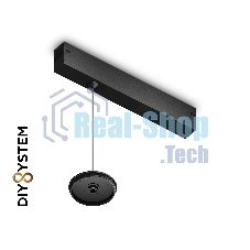 A2655 BK черный крепеж трековый подвесной для корпуса DIY D70mm 240*42*25 H1500