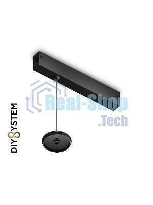A2655 BK черный крепеж трековый подвесной для корпуса DIY D70mm 240*42*25 H1500