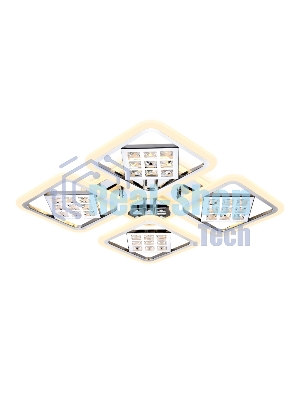 Светильник Ambrella light FA288/4 CH хром 116W 750*750*80 (ПДУ РАДИО 2.4G)