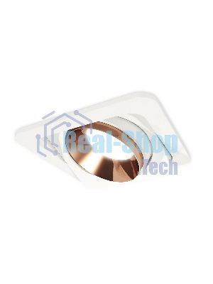 Комплект встраиваемого поворотного светильника Ambrella light XC7658025 SWH/PPG белый песок/золото розовое полированное MR16 GU5.3 (C7658, N7035)