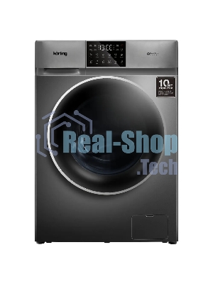 Стиральная машина KORTING KWD 60DV107 Gr серый, загрузка фронтальная 10 кг, 1200 об/мин, класс B