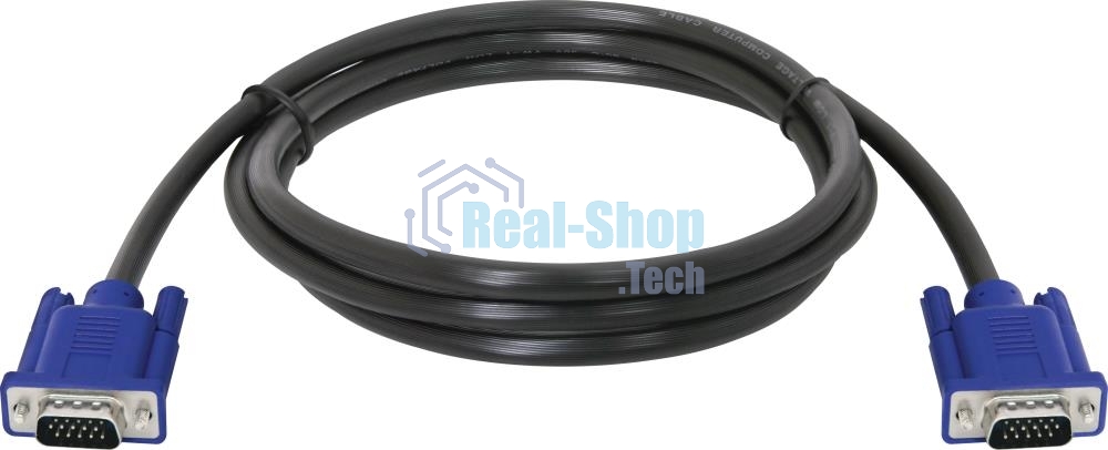 Кабель для монитора Defender SVGA HDDB15M M/M 1.8м BL BB340M-06