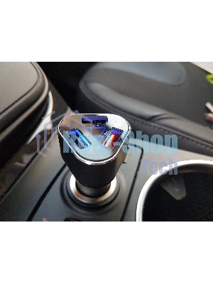 Автомобильное зарядное устройство ACD черный 23Вт, 3xUSB 1QC+2Smart, 3.6~12В, 3А RTL