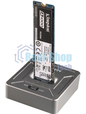 Док Станция SSD M.2 NVME AgeStar 31CBNV1C (GRAY) серый