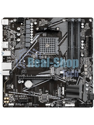 Материнская плата Gigabyte B550M K, AM4, AMD B550, 4xDDR4, 4xSATA, 2xM.2, 1xPCIe 4.0 x16, 1xPCIe x1, 1xHDMI, 1xDP, 1x 1Gb LAN, 4xUSB-A 3.2 Gen 1, 4xUSB-A 2.0, 3x3.5 мм, 7.1, mATX